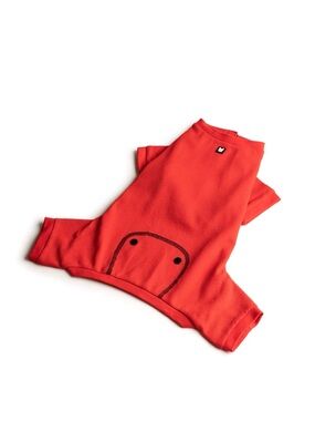 SILVER PAW 'Thermal Pajamas' in Red